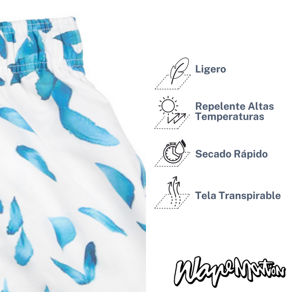 Traje De Baño Wave Motion Pétalos Blanco