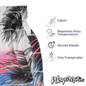 Traje De Baño WAVE Motion Hojas Tropicales Blanco