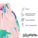 Traje De Baño Wave Motion Flor Hibisco Candy Pink
