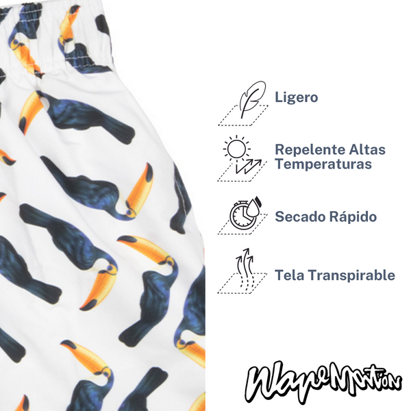Traje De Baño Wave Motion Tucanes Blanco