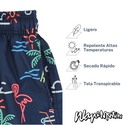 Traje De Baño WAVE Motion Tropical Night Azul Marino