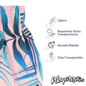 Traje De Baño WAVE Motion Hojas Tropicales Rosa