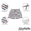 Traje De Baño WAVE Motion Flamencos Rayado Blanco