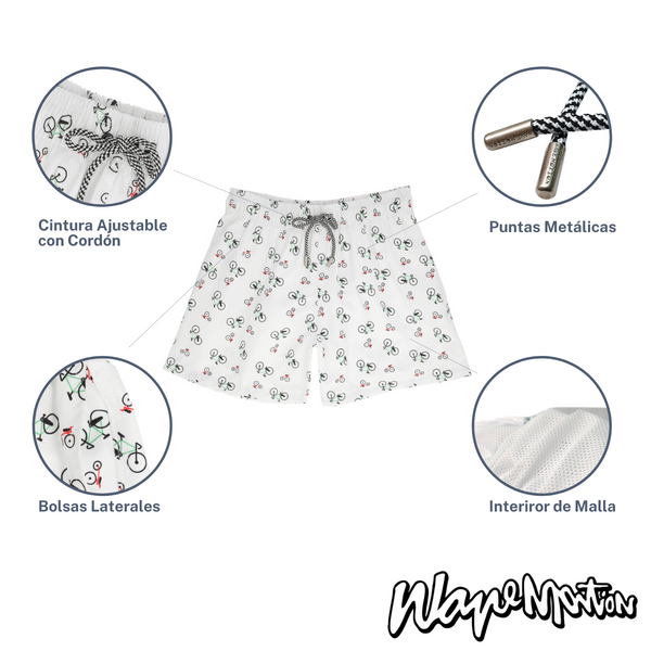 Traje De Baño WAVE Motion Bicicleta Blanco
