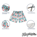 Traje De Baño WAVE Motion Flamencos Tropical Azul Celeste