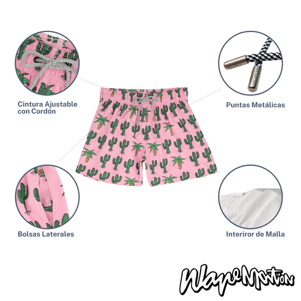 Traje De Baño WAVE Motion Cactus Rosa