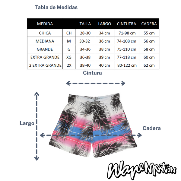 Traje De Baño WAVE Motion Hojas Tropicales Blanco