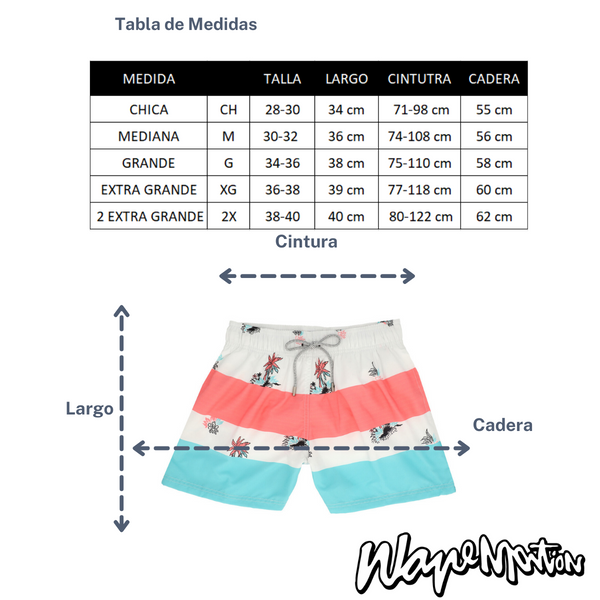 Traje De Baño WAVE Motion Tropical Blanco