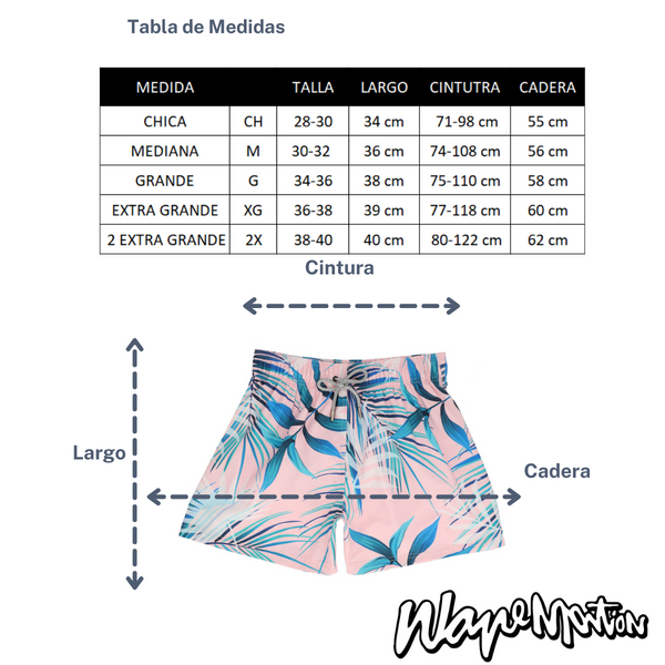 Traje De Baño WAVE Motion Hojas Tropicales Rosa