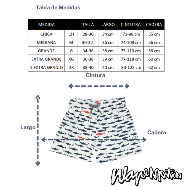 Traje De Baño WAVE Motion Tiburon Blanco